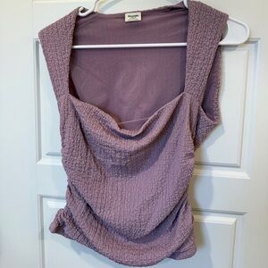 Purple Textured tank Top